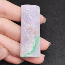 春帶彩翡翠鳳牌 | 天然緬甸A貨翡翠 | 送禮