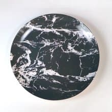 大理石紋骨瓷盤 夏-月白风清