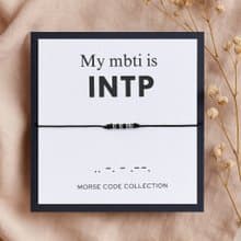【INTP 邏輯學家】MBTI 16型人格。摩斯密碼。手繩手環。禮物