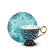 【T2 tea】Moroccan Tealeidoscope魔幻摩洛哥系列_杯碟組 (黑)