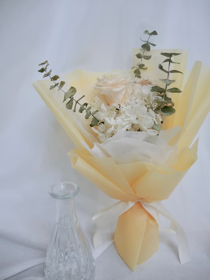 情人節花束 告白花束 情人節禮物 永生花 乾燥花