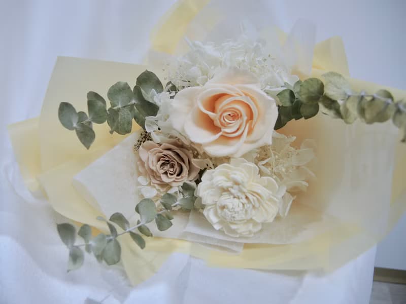 情人節花束 告白花束 情人節禮物 永生花 乾燥花