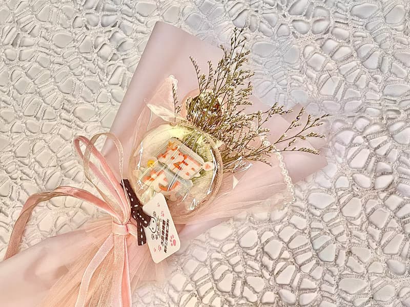 棒棒糖花束 單支 搭配乾燥花/永生花