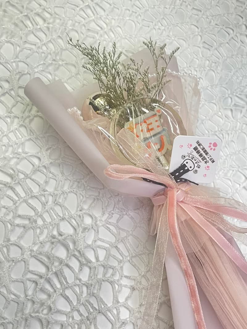 棒棒糖花束 單支 搭配乾燥花/永生花