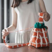 束口手提/斜背兩用包 最適合初學者的縫紉體驗 1人成團文化幣