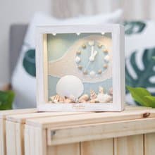 海洋深呼吸 手工木作時鐘-貝殼天堂 鐘右