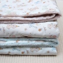 puppy minky baby blanket (baby shower gift) 新生兒 出産祝い, 布  ブランケッ Made in korea