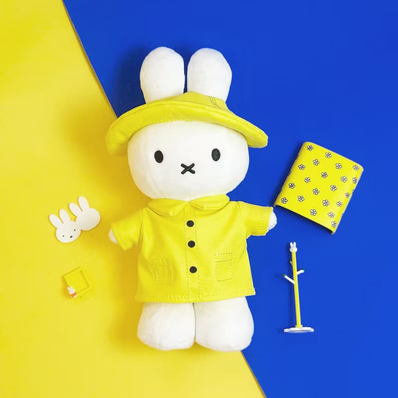 BON TON TOYS Miffy米菲兔填充玩偶-雨衣兔 24cm