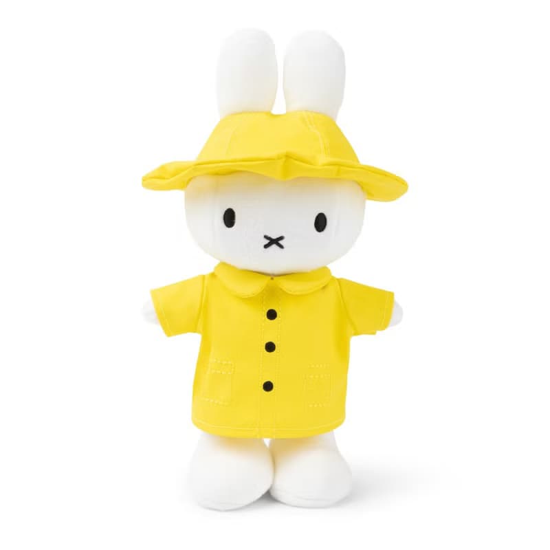 BON TON TOYS Miffy米菲兔填充玩偶-雨衣兔 24cm
