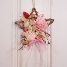 【聖誕禮物】擴香永生花環-粉紅/贈天然精油/純手工台灣製