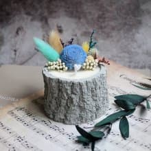 【線上DIY材料包】水泥盆乾燥花香氛蠟燭