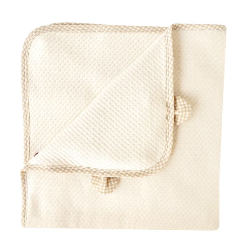 【SISSO有機棉】菇菇熊二重織空氣棉包巾