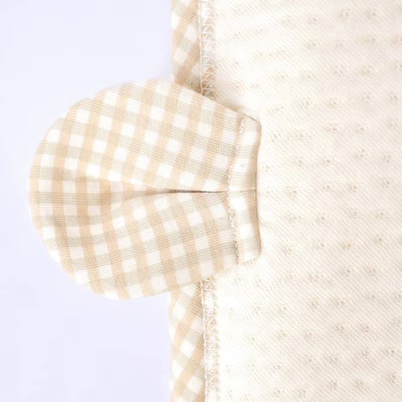 【SISSO有機棉】菇菇熊二重織空氣棉包巾