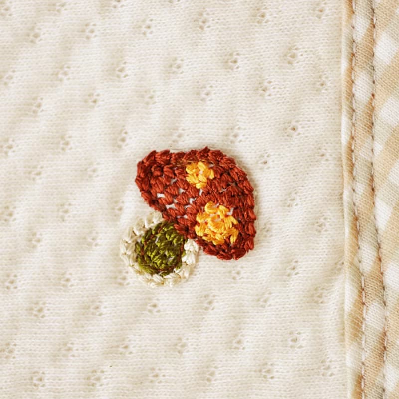 【SISSO有機棉】菇菇熊二重織空氣棉包巾