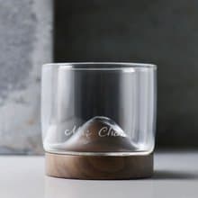 120cc【哲學生活小山杯】黑胡桃木 原木山形酒杯 茶杯 老師禮物