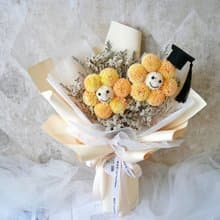 畢業季限定【雙微笑花束】畢業花束/乾燥花束