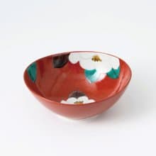 【絕版品】九谷燒-6.5號钵 朱地椿