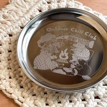 【現貨熱賣】日本插畫家OKATAOKA的露營焚火會不銹鋼盤