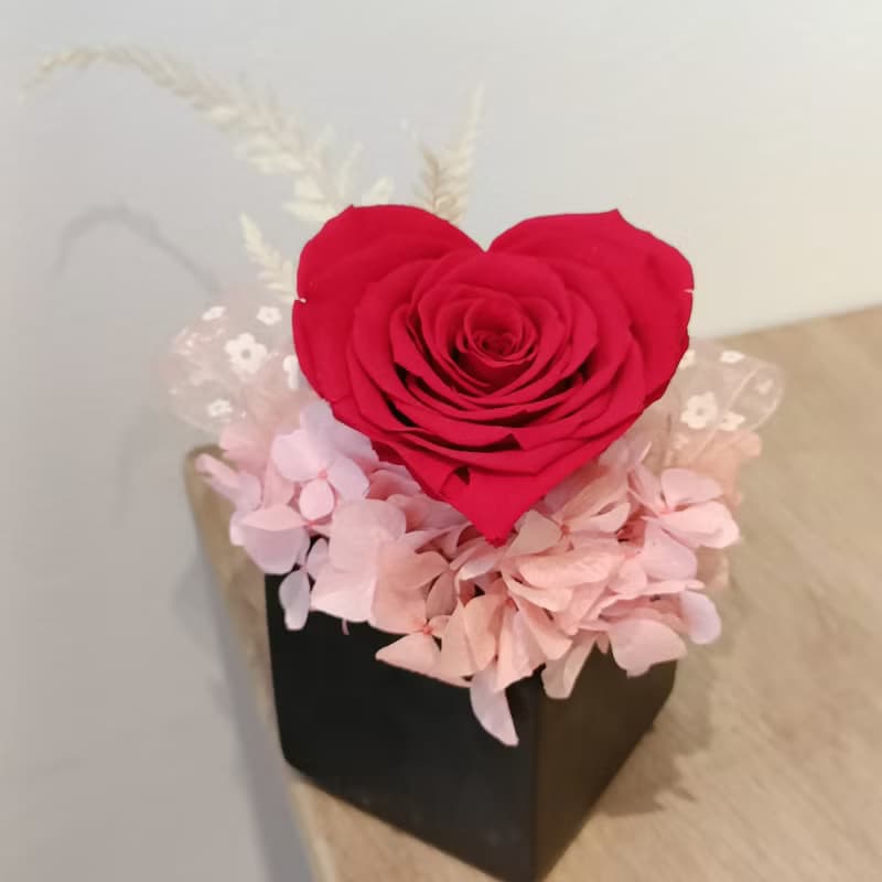 清新綠橙玻璃盅罩永生花結婚捧花永生乾燥花畢業謝師禮物生日畢業