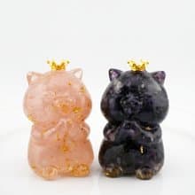 【Hourrae荷萊】獨家訂製 祈福招財貓 水晶擺件