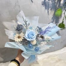 不凋花束 七夕 情人節 告白 畢業 水藍