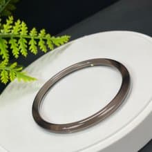 高品質 玻璃體茶晶手鐲 63MM 冰透仙女條煙晶手環 專注淨化氣場