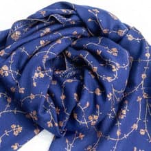 喀什米爾Cashmere/羊絨圍巾/純羊毛圍巾披巾/戒指絨披肩-刺繡花朵