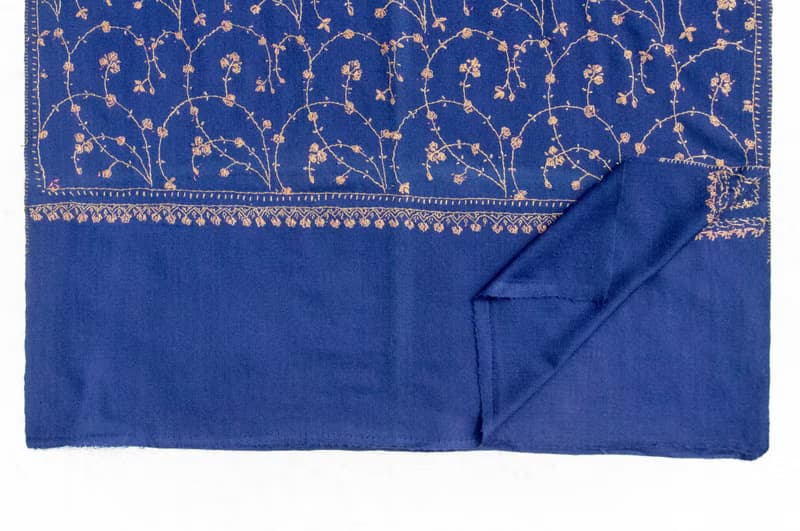 喀什米爾Cashmere/羊絨圍巾/純羊毛圍巾披巾/戒指絨披肩-刺繡花朵