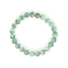 寶麗金珠寶-天然翡翠綠幽靈水晶手珠