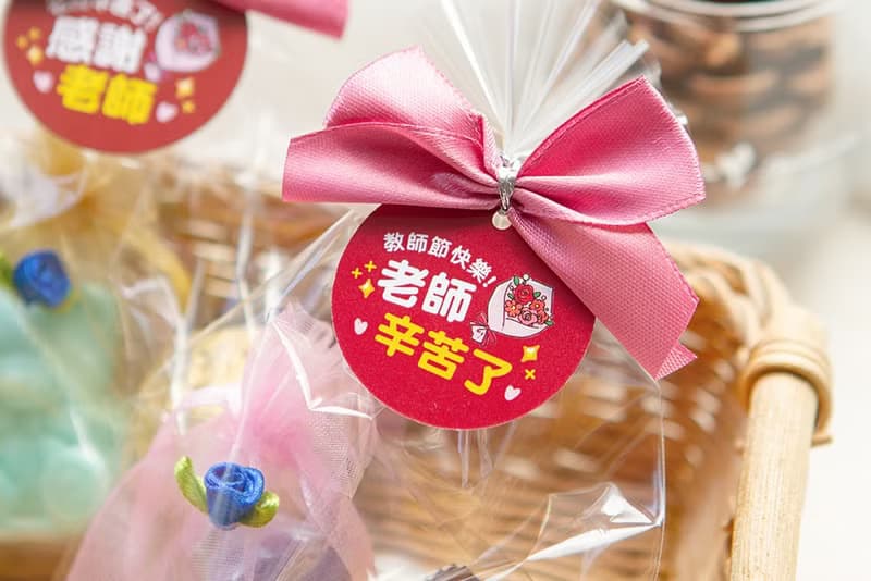 教師節禮物 贈品 泰迪熊香皂+金莎巧克力小禮物包 (滿百份免費印)