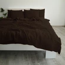 Brown linen duvet cover / Softened linen / Comforter cover / Quilt cover