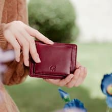 Gil (Burgundy): Multi Card Holder, Mini wallet, Soft Cow Leather, Coin pocket