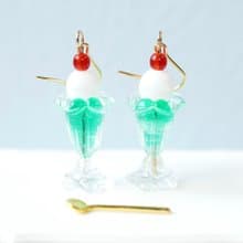 クリームソーダのピアス/イヤリング