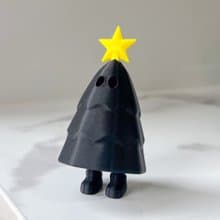 Zou X'mas tree 7 cm - Black Body / Christmas model 7cm black