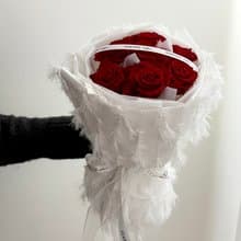 情人節永生玫瑰花束 附提袋