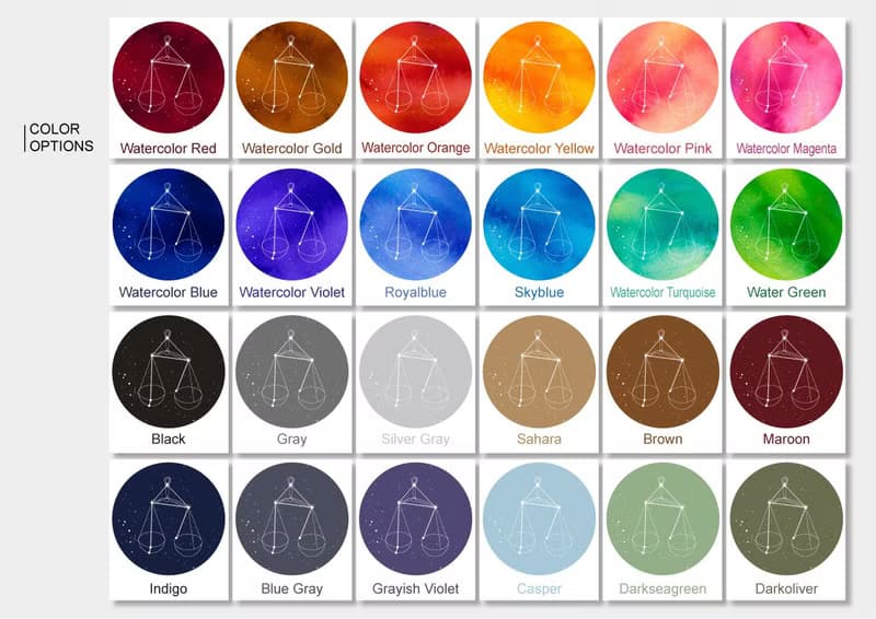 定製星座小夜燈 Libra天秤座  星空生日禮物 調光陪伴入眠床頭