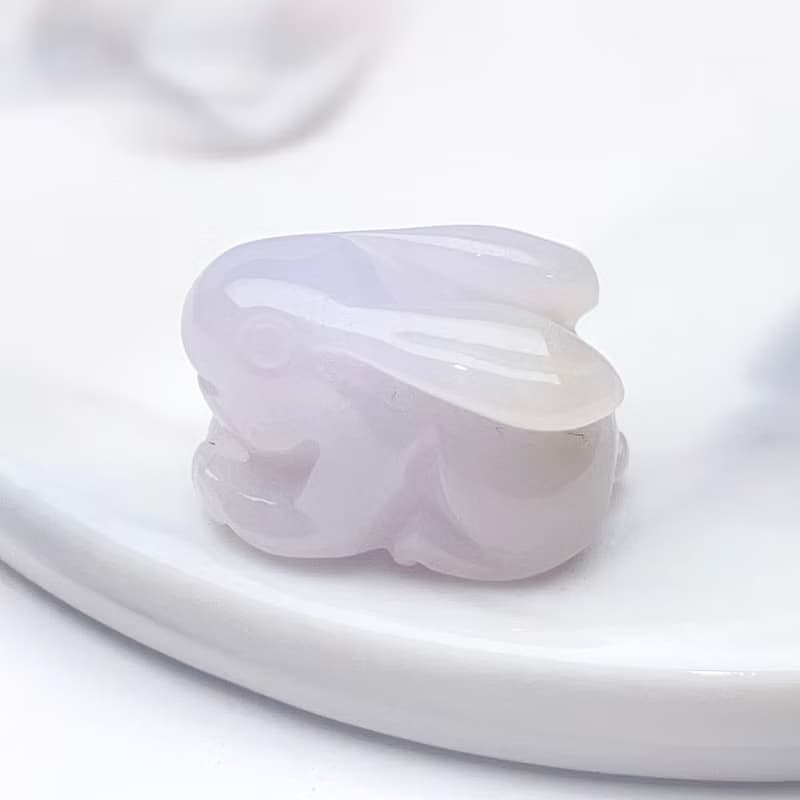 【錢兔似錦】冰糯種翡翠兔子吊飾 | 天然緬甸玉翡翠A貨 | 送禮