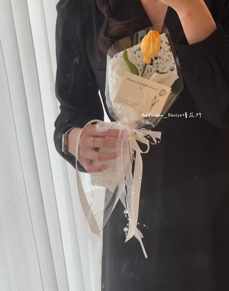 嗜花所 鬱金香乾燥花束 情人節花束 乾燥花束 擴香花束
