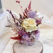 【蕓椛閣花藝手作】送禮 水晶花 名片單座
