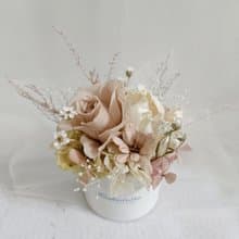 復古奶茶裸永結婚捧花永生乾燥花畢業謝師禮物生日七夕情人節花束