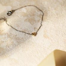 鋼-質感小金心手鍊 聖誕節禮物 禮物 愛心手鍊