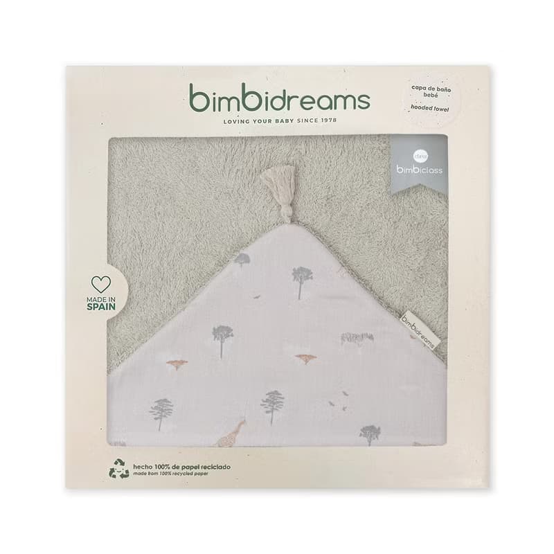 【Bimbidreams】竹纖維流蘇連帽浴巾禮盒 100x100cm /新生兒禮盒