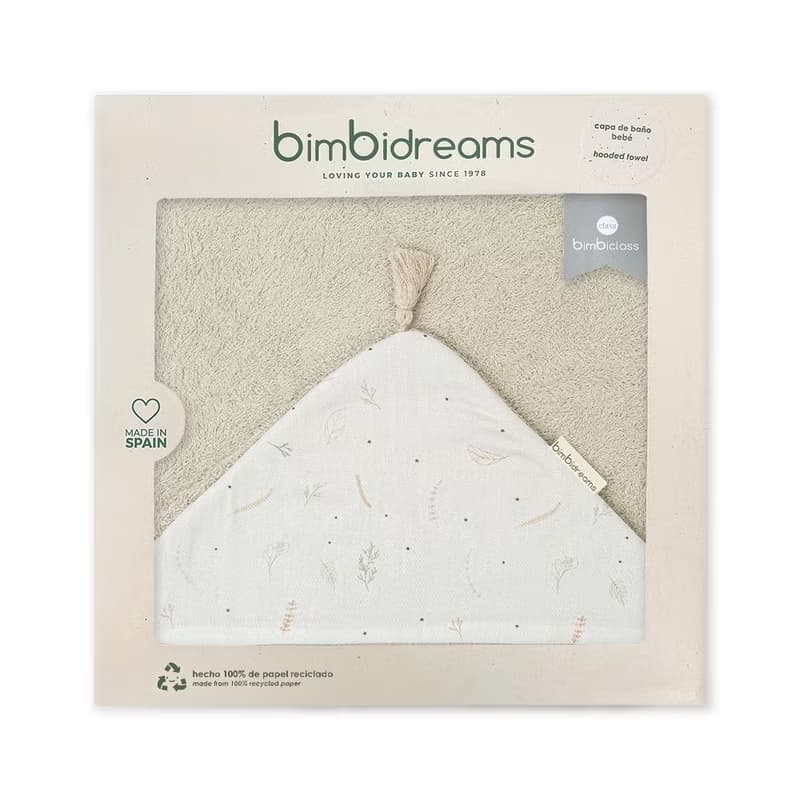 【Bimbidreams】竹纖維流蘇連帽浴巾禮盒 100x100cm /新生兒禮盒