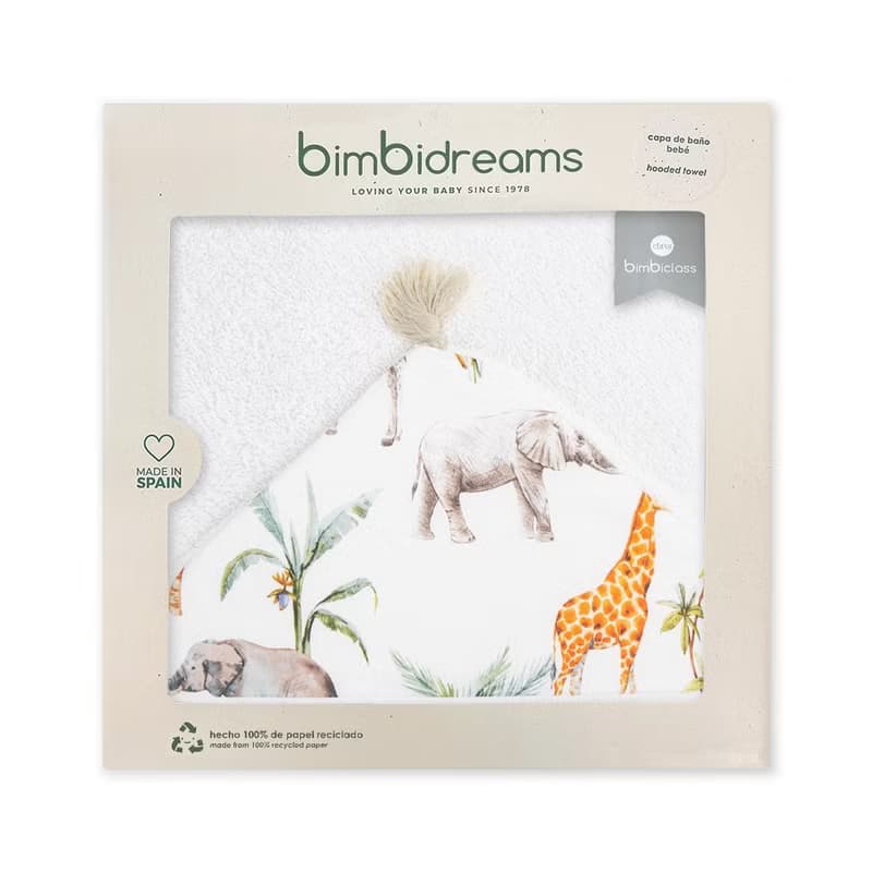 【Bimbidreams】竹纖維流蘇連帽浴巾禮盒 100x100cm /新生兒禮盒