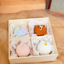 送禮首選  - 手作蠟燭 - 中秋節限定日式和菓子香氛蠟燭禮盒四入