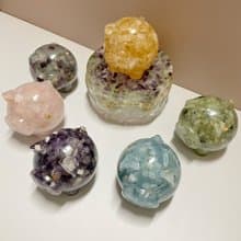 【手工製作】天然能量水晶 圓滾滾招財豬/水晶擺飾