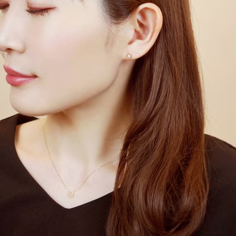 18K/10K 黃金鑽石雙喜臨門耳環
