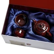 繁星天目3入禮盒-紅(壺+2杯)