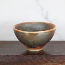 【送禮好物】120ml 鐵釉 柴燒茶杯 茶碗 鶯歌名家葉敏祥作品