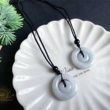 天然緬甸玉翡翠 子母扣 項鍊 禮物 長輩禮 jadeite 閨密